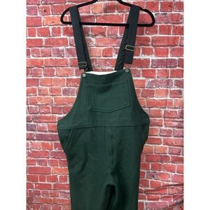 Codet Mens Forest Green Wool Blend Bib Overalls Heavyweight Made in Canada M-32